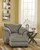 Darcy Light Gray 2 Pc. Chair With Ottoman