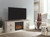 Willowton Whitewash 64" TV Stand W/Fireplace Option