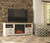 Willowton Whitewash 64" TV Stand W/Fireplace Option