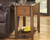 Breegin Brown Chair Side End Table Removable Tray