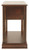 Breegin Brown Chair Side End Table Removable Tray