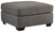 Maier Charcoal Oversized Accent Ottoman