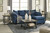Darcy Blue Sofa Chaise