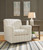 Alandari Gray Swivel Glider Accent Chair