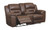Stoneland Chocolate Double Reclining Loveseat W/Console