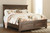 Flynnter Medium Brown King Panel Bed With 2 Storage Drawers