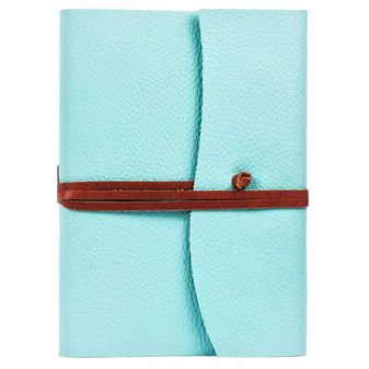 Journal, Leather Aqua Made in Italy
