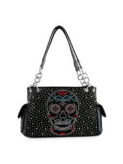 Purse, Skull Sugar Conceal Carry Purse, Skull Sugar Conceal Carry