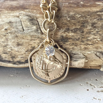 Necklace, Horse Swarovski Crystal Necklace, Horse Swarovski Crystal