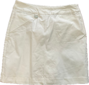 LuLu B Bangaline White Skort, 4 pocket Bangaline Fabric LuLu B White
