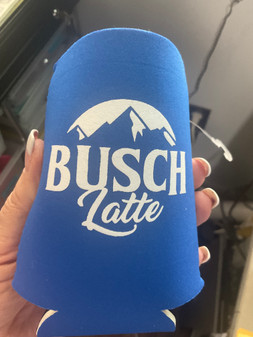 Can Koozie, Busch Latte Blue