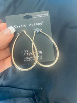 Earrings, Teardrop Gold