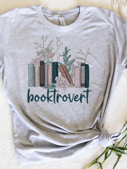 T-Shirt, Booktrovert Bookclub Bookworm Runs Big