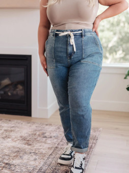 Judy Blue Jeans, Jogger Medium Wash Pull On Judy Blue Jeans, Jogger Medium Wash Pull On