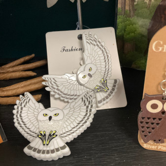 Snowy Owl Pin Broach 