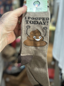Socks Funny I Pooped Today Brown Socks Funny I Pooped Today Brown