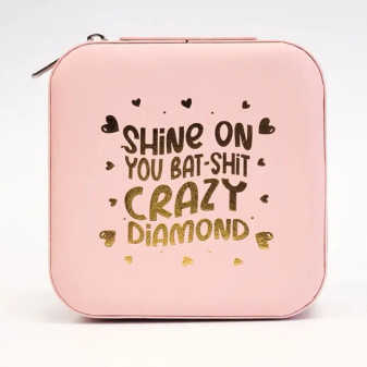 Travel Case, Jewelry Shine On You Bat Shit Crazy Diamond 