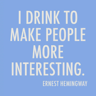 Napkins, I Drink To Make People More Interesting Ernest Hemingway Napkins, I Drink To Make People More Interesting Ernest Hemingway