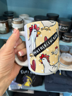 Mug, Coffee Beverage Chickens Rooster Mother Clucker Muthaclucker 