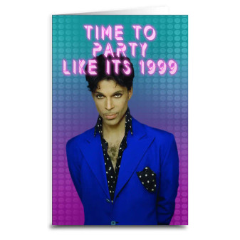 Card, Birthday Fun Prince We’re Gonna Party Like It’s 1999 Purple Rain