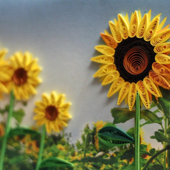 Card, Greeting Quilling Mini Sunflower