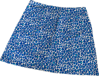 LuLu B Leopard Skort, Two Large Pockets  Beachtime by LuLu B Blue Leopard cbls 