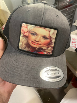 Baseball Trucker Cap, Dolly Glam Grey Dolly Parton Dollywood Snap Back