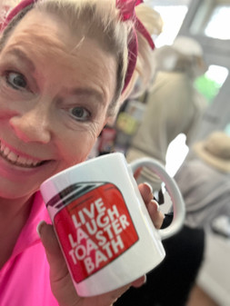 Coffee Mug, Live Laugh Toaster Bath Coffee Mug, Live Laugh Toaster Bath