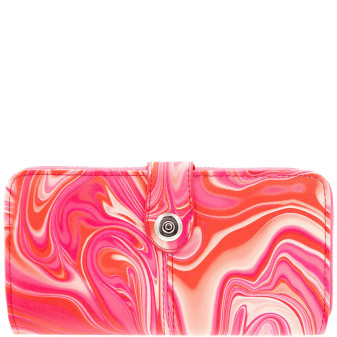 Wallet, RFID Credit Card Protection Phone Holder Pink Swirl