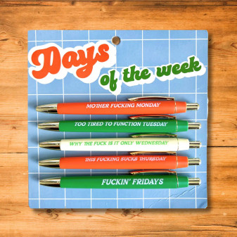 Pens, Days Of The Week Funny