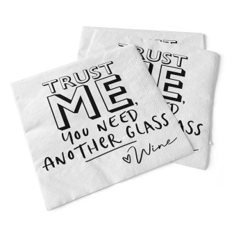 Napkins, Trust Me You Need Another Glass of Wine 20pk Napkins, Trust Me You Need Another Glass of Wine 20pk