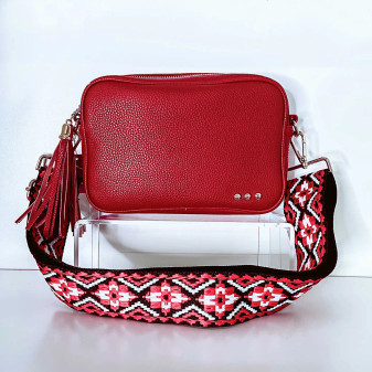 Purse Camera Bag Style Guitar Strap Red  Purse Camera Bag Style Guitar Strap Red