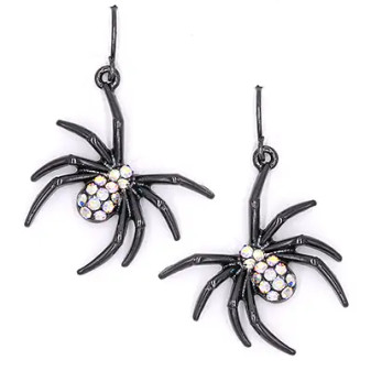 Earrings Spider Halloween Red Wing Trunkmor Treat