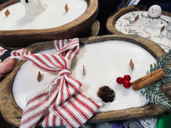 Candle Soy Dough Bowl Christmas Holiday Peppermint Candle Soy Dough Bowl Christmas Holiday Peppermint