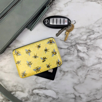 Armored Wallet RFID Credit Card Protection Mary Lake Artist Bees