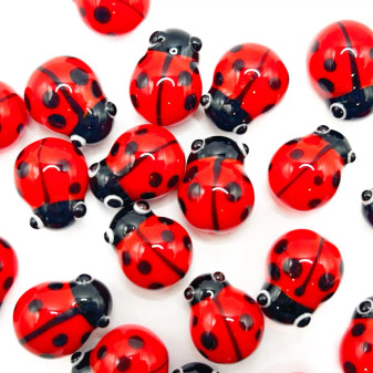 Glass Ladybug 2”