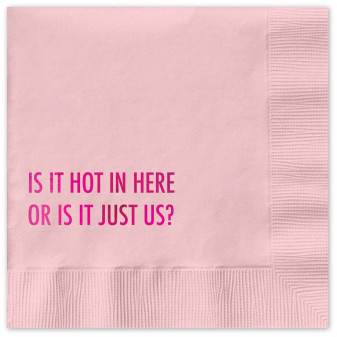 Napkins Funny Is It Hot In Here Or Is It Just Us
