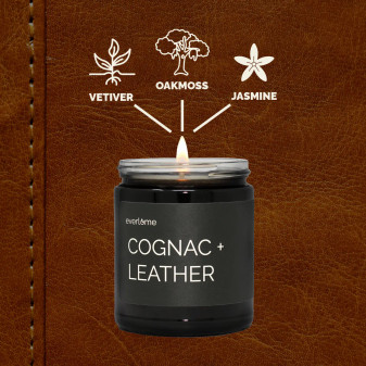 Candle Soy Cognac & Leather