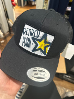 Baseball Trucker Cap Funny Retired Porn Star Black