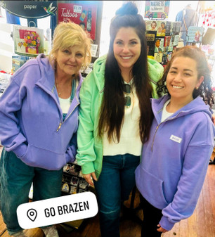 Ampersand 1/2 Zip Sweatshirt Lavender Purple 