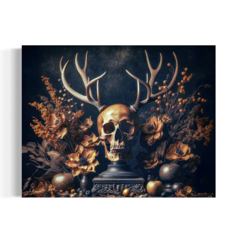Skull Antlers Art Print 