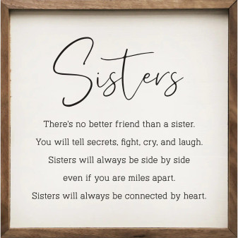 Sisters Wooden Small Picture