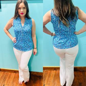 LuLu B Leggings Wide Leggings White