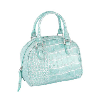 Alligator Crocodile Embossed Purse Crossbody Turquoise 