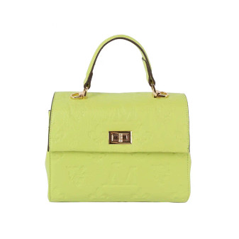 Purse Satchel Crossbody Removable Strap Lime