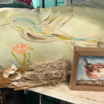 Southern Cotton Mill Pillow Hummingbird USA Made