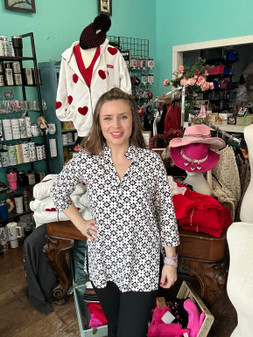 LuLu B Beachtime Moisture Wicking Tunic 3/4 Sleeve gmdn