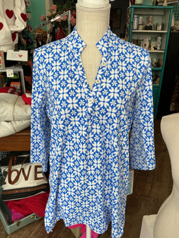 LuLu B Beachtime Moisture Wicking Tunic 3/4 Sleeve gmdb