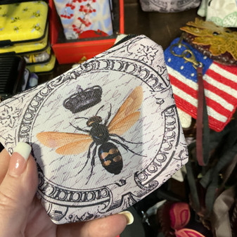 Bee Coin Purse Zippered