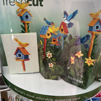 FreshCut Mini Pop Up 3D Greeting Card Birdhouses